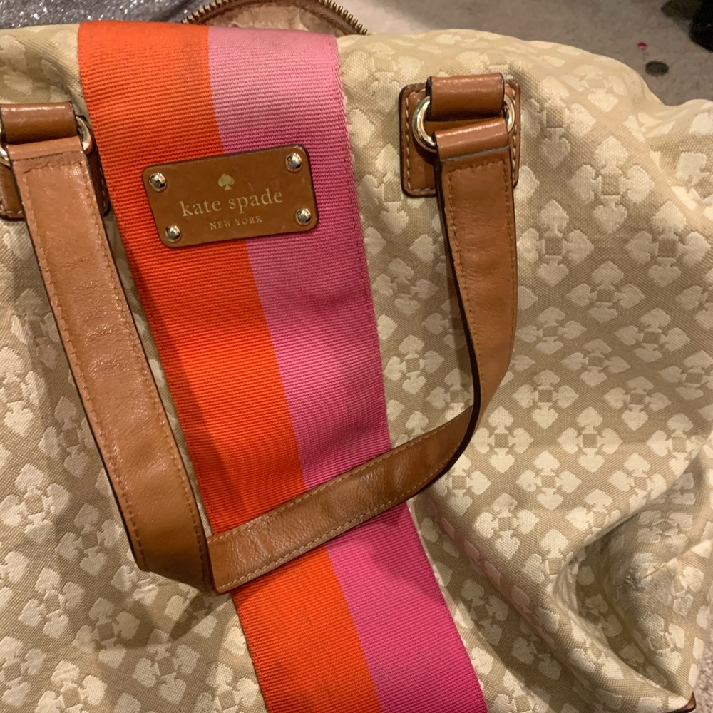 Kate spade large shoulder zip tote
